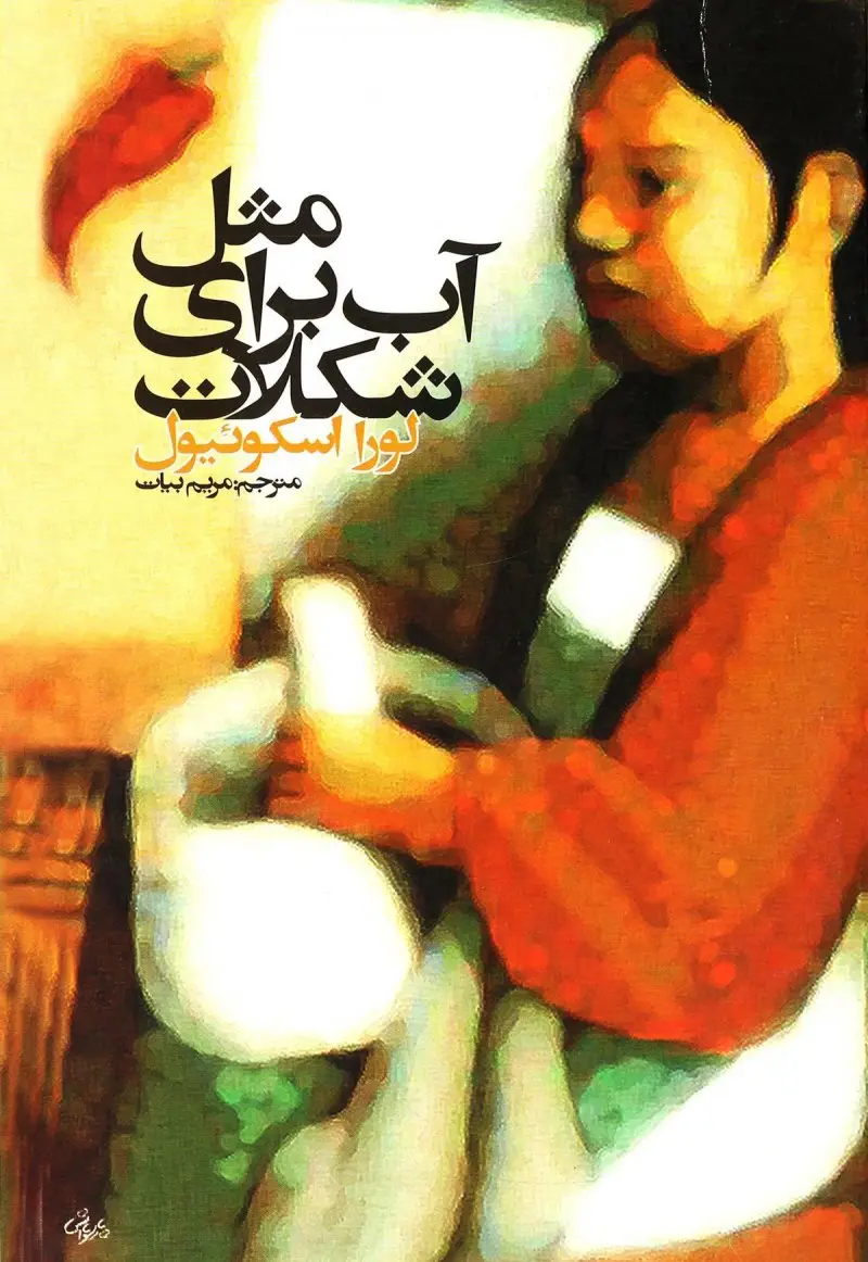 جلد کتاب مثل آب برای شکلات