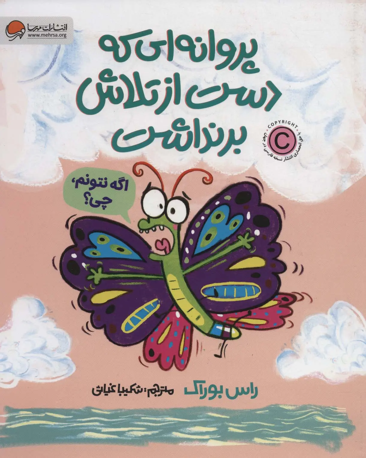 جلد کتاب پروانه ای که دست از تلاش برنداشت