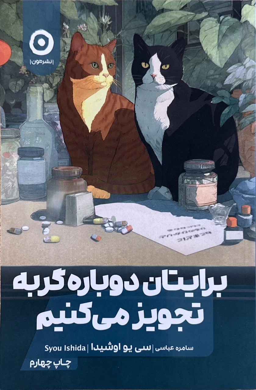 جلد کتاب برایتان دوباره گربه تجویز میکنیم